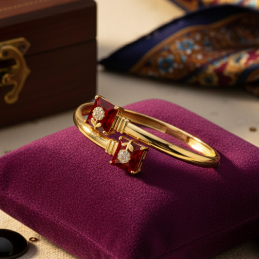 Ruby_Gold_Twist_Bangle_Bracelet_345345