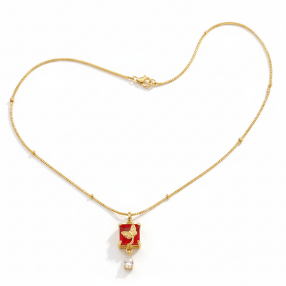 Stylish Locket for Everyday Wear - Stainless steel & Tarnish Free by Zehnoor | Necklace Set